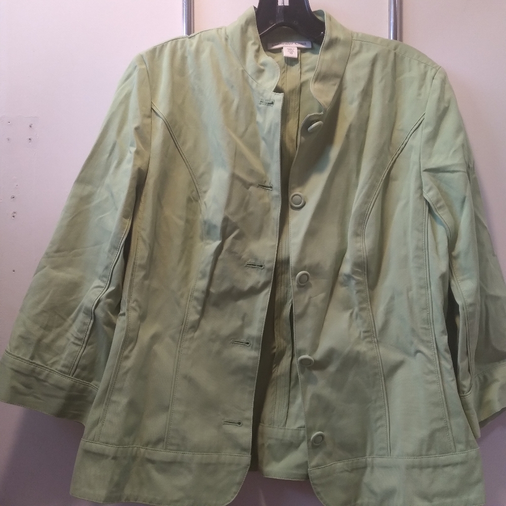 COLDWATER CREEK SIZE 10 COLOR GREEN - Picture 2 of 6